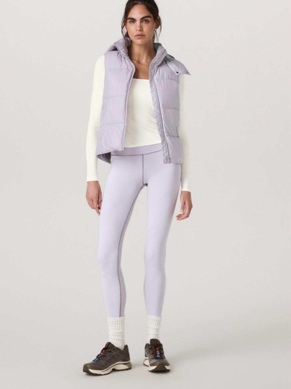 Vuori Light Lavender Quilted Puffer Vest